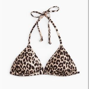 Leopard Print Bikini Top